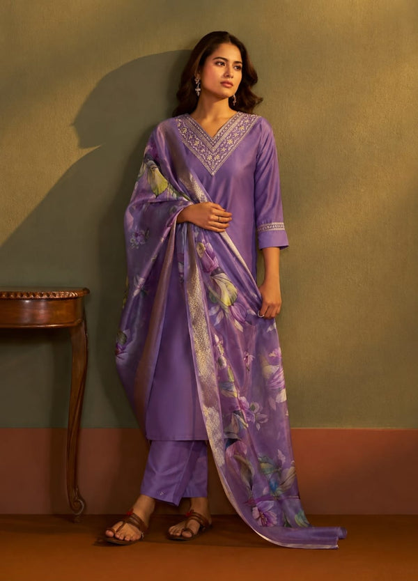 Royal Purple Kurta Set