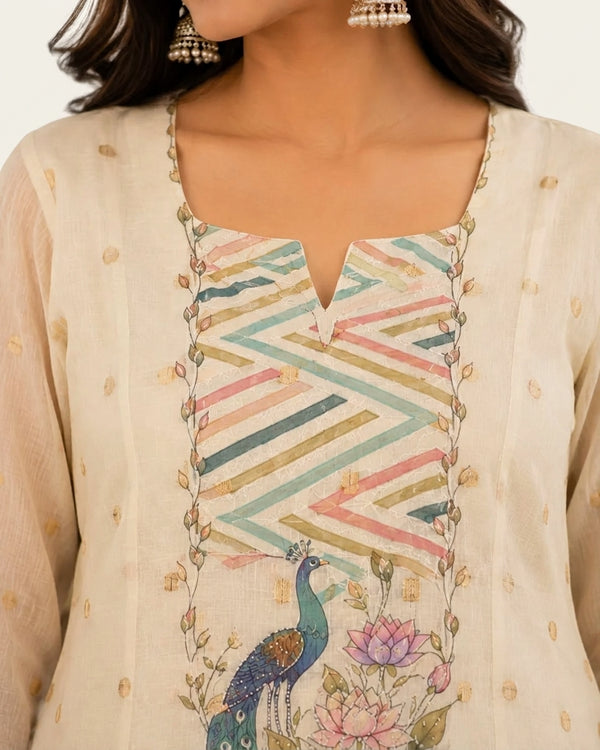 Kota Check Kurta Set