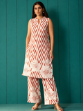 Ivory Printed Cotton Co-Ord Set
