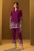 Maroon Floral Co-Ord Set