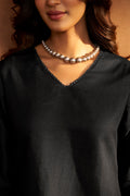 Noir Black Kurta Set