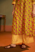 Mustard Flared Kurta Set