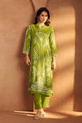 Olive Green Printed Co-Ord Set