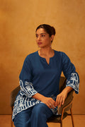 Navy Blue Embroidered Co-Ord Set