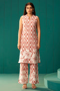 Ivory Printed Cotton Co-Ord Set