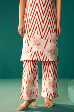 NIHARA White Pure Cotton Printed Co-Ord Set For Women