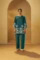 Forest Green Embroidered Co-Ord Set