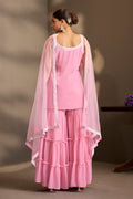 Rose Pink Sharara Kurta Set
