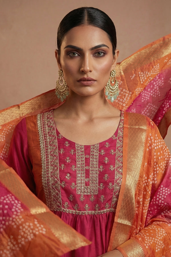 Blush Anarkali Kurta Set