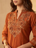Terracotta Threadwork Co-Ord Set