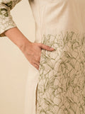 Pure White Embroidered Co-Ord Set - NIHARA (View 4)