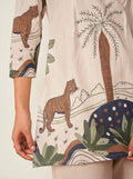 Off-White Cotton Co-Ord Set - NIHARA (View 2)