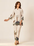 Off-White Cotton Co-Ord Set - NIHARA (View 5)