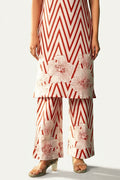 Ivory Printed Cotton Co-Ord Set - NIHARA (View 3)