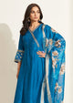 Sapphire Blue Anarkali Kurta Set