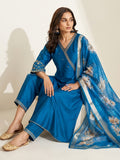 Sapphire Blue Anarkali Kurta Set - NIHARA (View 5)