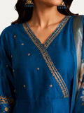 Sapphire Blue Anarkali Kurta Set - NIHARA (View 6)
