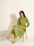 Olive Green Printed Co-Ord Set - NIHARA (View 6)