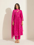 Blush Pink Printed Kurta Set - NIHARA (View 4)