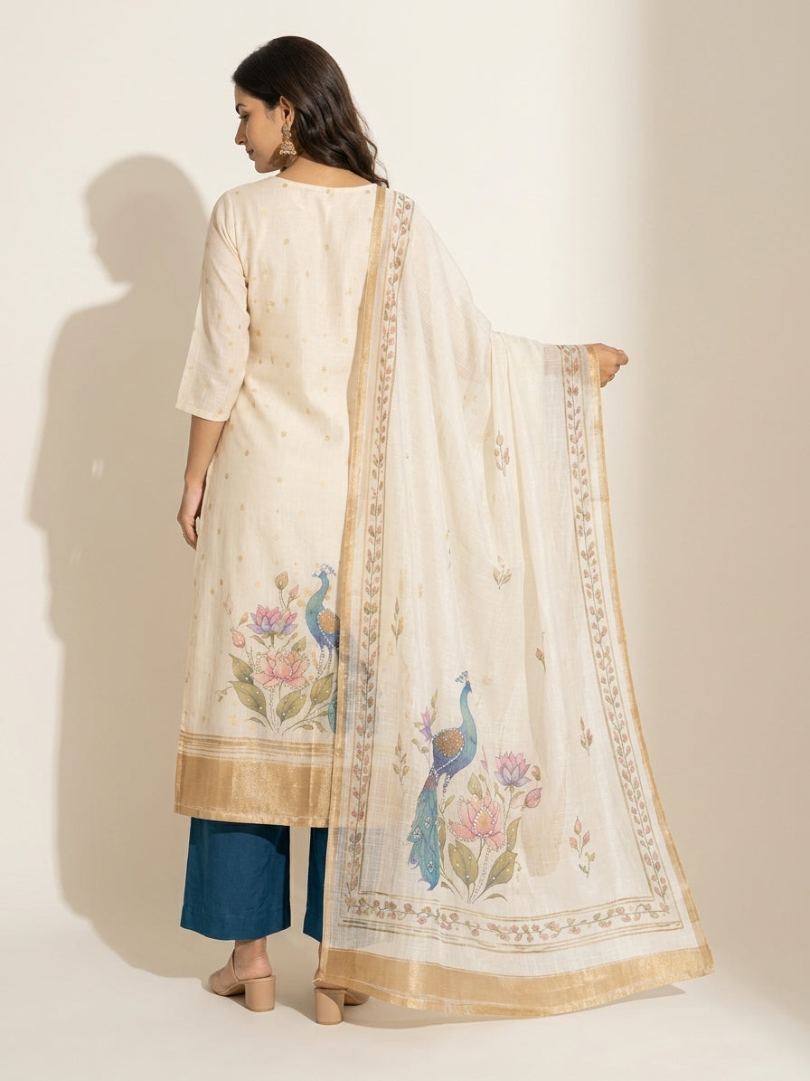 Kota Check Kurta Set - NIHARA (View 5)