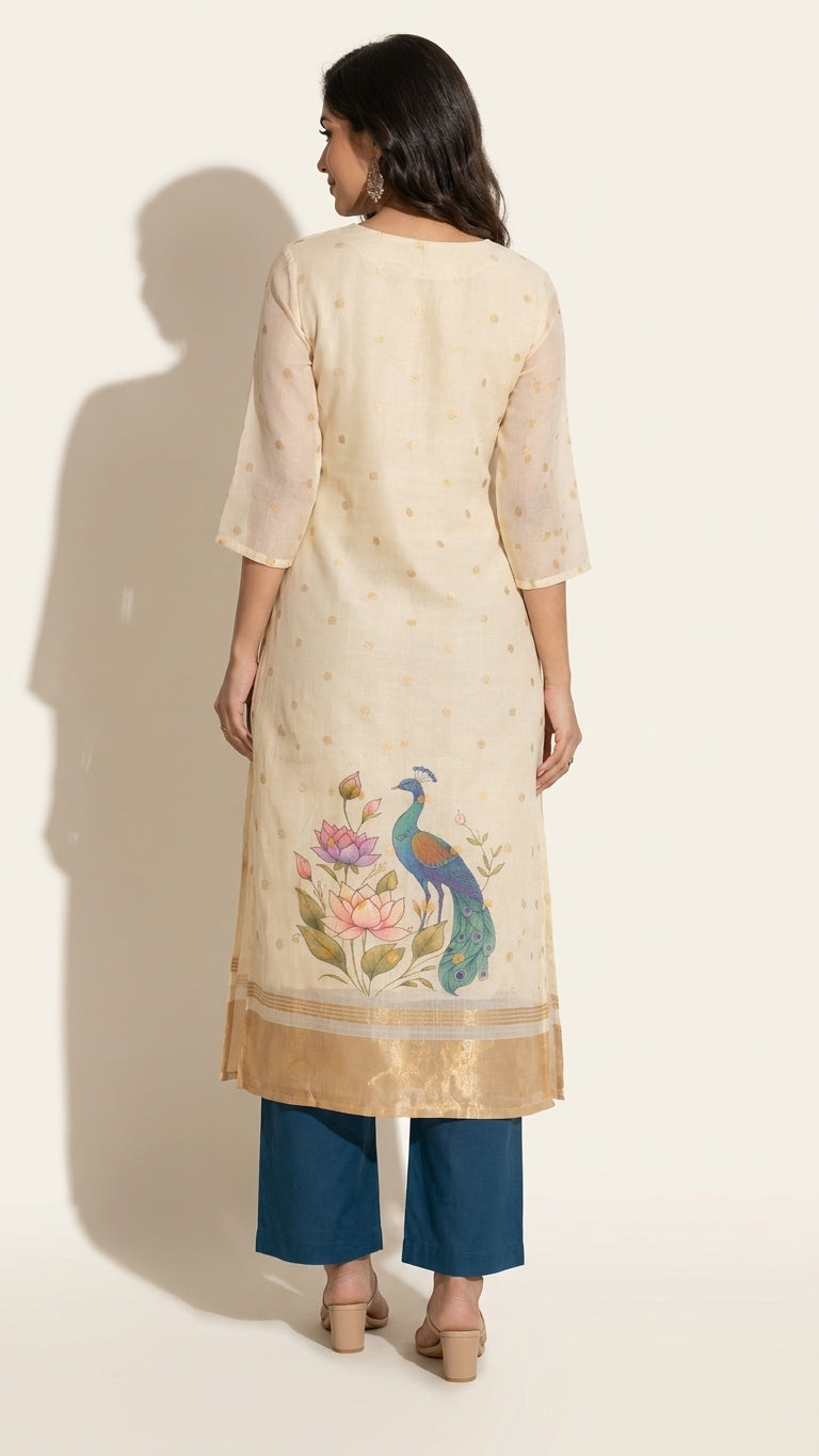 Kota Check Kurta Set - NIHARA (View 4)