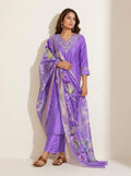 Royal Purple Kurta Set - NIHARA (View 4)