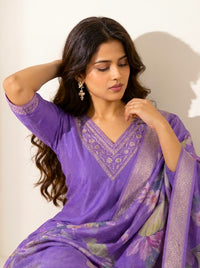 Royal Purple Kurta Set