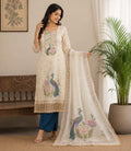 Kota Check Embroidered Kurta Set