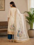 Kota Check Embroidered Kurta Set