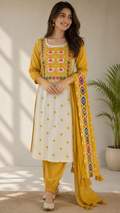 Digital embroidered Kurta Set