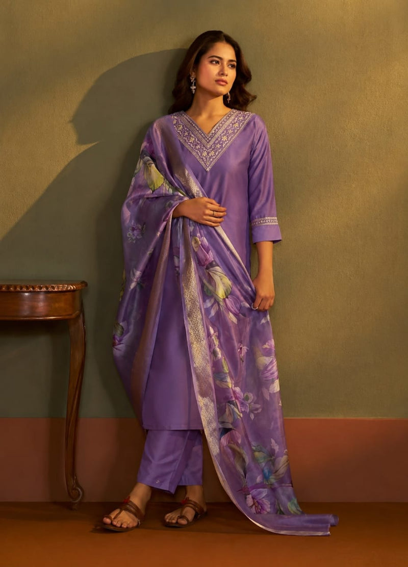 Royal Purple Kurta Set