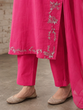 Fuchsia Mirror Kurta Set
