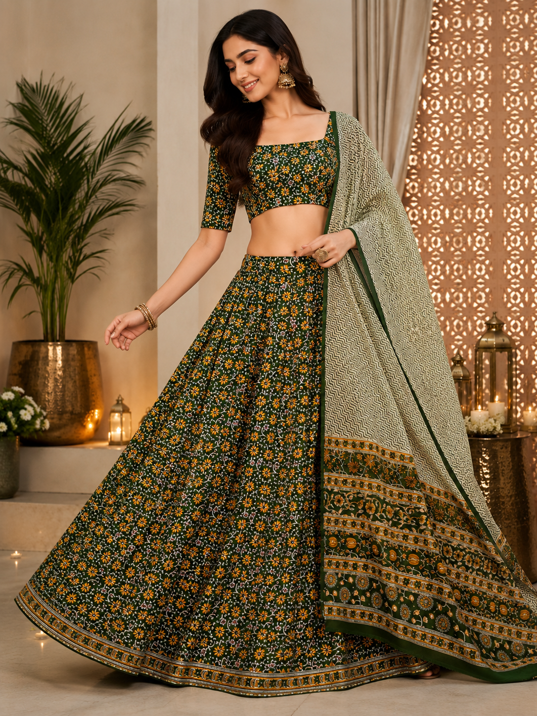 NIHARA Evergreen Lehenga set with Dupatta