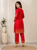 Scarlet Embroidered Co-Ord Set