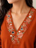 Fuchsia Mirror Kurta Set Kurta set