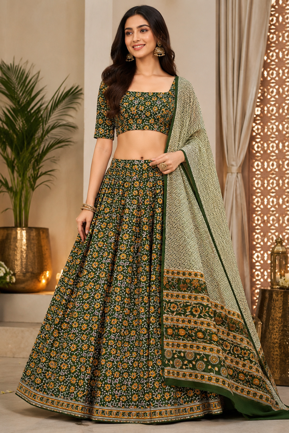 NIHARA Evergreen Lehenga set with Dupatta